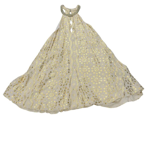 KIMCHI BLUE Women's Gold Star Halter Mini Rayon Dress Size M - Picture 5 of 10